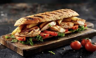 طرز تهیه ساندویچ مرغ با رول سیب زمینی + فیلم آموزشی