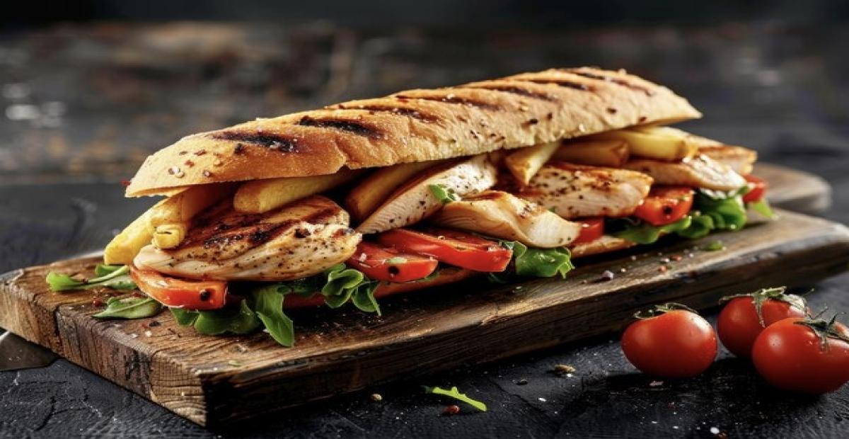 طرز تهیه ساندویچ مرغ با رول سیب زمینی + فیلم آموزشی