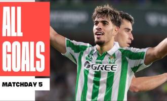 کلیپ همه گل های هفته پنجم لالیگا 2024 - 2025